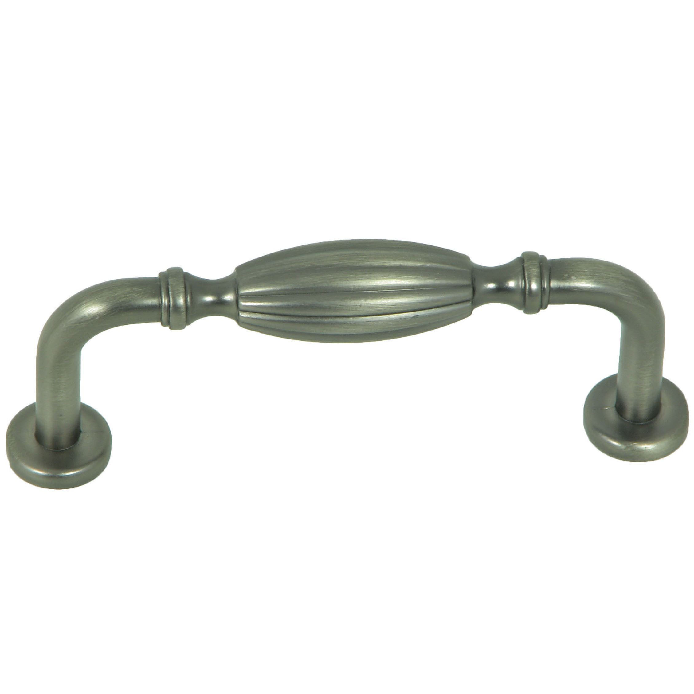 Fluted Tudor Cabinet Pull in Weathered Nickel 1 pc